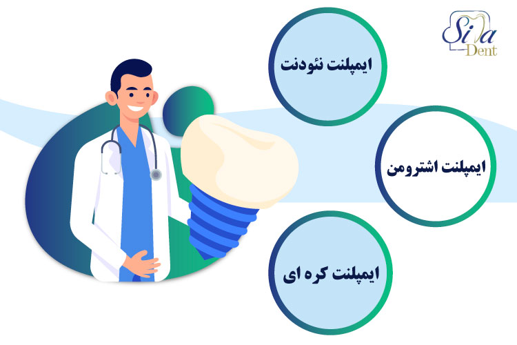 متخصصان ایمپلنت و انواع ایمپلنت در سیمادنت